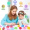 30Pcs Prefilled Easter Eggs with Animal Mochi Squishy Stress Relief , Colorful Easter Fidget Toys Great for Adult Easter Basket Stuffers Egg Fillers Party Favors (Multicolor-30)